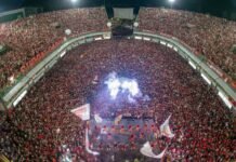 Garantido celebra 33º título com festa no Sambódromo