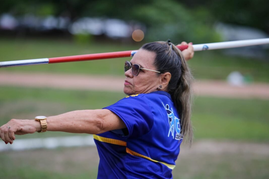 SEDEL - Marluce Feitoza na Vila Olímpica de Manaus, atleta do Lançamento de Dardo FOTO Divulgação Sedel