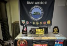 PMAM apreende cocaína escondida em interior de bagagem