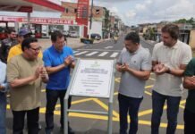 Wilson Lima inaugura obras do sistema viário e reforça iluminação pública de Coari