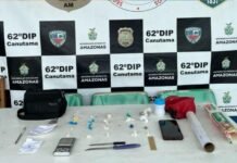 Em Canutama, PMAM prende dupla em posse de 17 trouxinhas de drogas