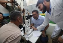 Wilson Lima vistoria mutirão de cirurgias de catarata do Opera+ Amazonas em Iranduba