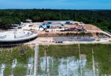 Prefeitura amplia frentes de trabalho de concretagem e no restaurante do parque Encontro das Águas