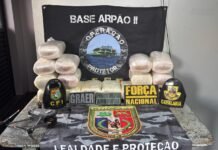 Base Arpão 2: Com o apoio de cão policial, PMAM apreende mais de 40 kg de entorpecentes