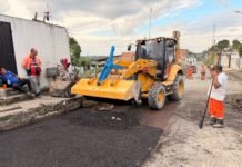 Prefeitura de Manaus intensifica recuperação asfáltica no bairro Flores e reforça segurança viária
