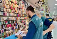 Ação conjunta entre Procon Manaus e Decon-AM resulta na apreensão de mais de 2,8 mil produtos falsificados na zona Norte