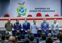 Governador Roberto Cidade participa da abertura dos cursos de Gestão de Crise e de Abordagem Fluvial para as Forças de Segurança do Amazonas