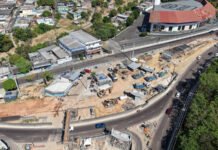 Com 30% das obras concluídas, Prefeitura de Manaus avança na construção do complexo viário ‘Passarão’