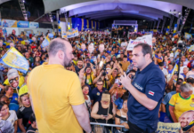 Roberto Cidade participa de ato que confirma Fausto Júnior na disputa à reeleição para deputado federal