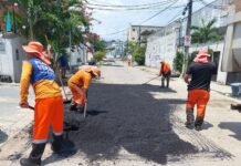 Prefeitura de Manaus conclui recuperação asfáltica da rua Virgínia Wolf, no Parque 10 de Novembro