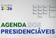 Flávio faz motociata no Pará; Lula participa de marcha no RS Brasília (DF), 18/08/2026 - Arte Agenda dos Presidenciáveis. Arte EBC