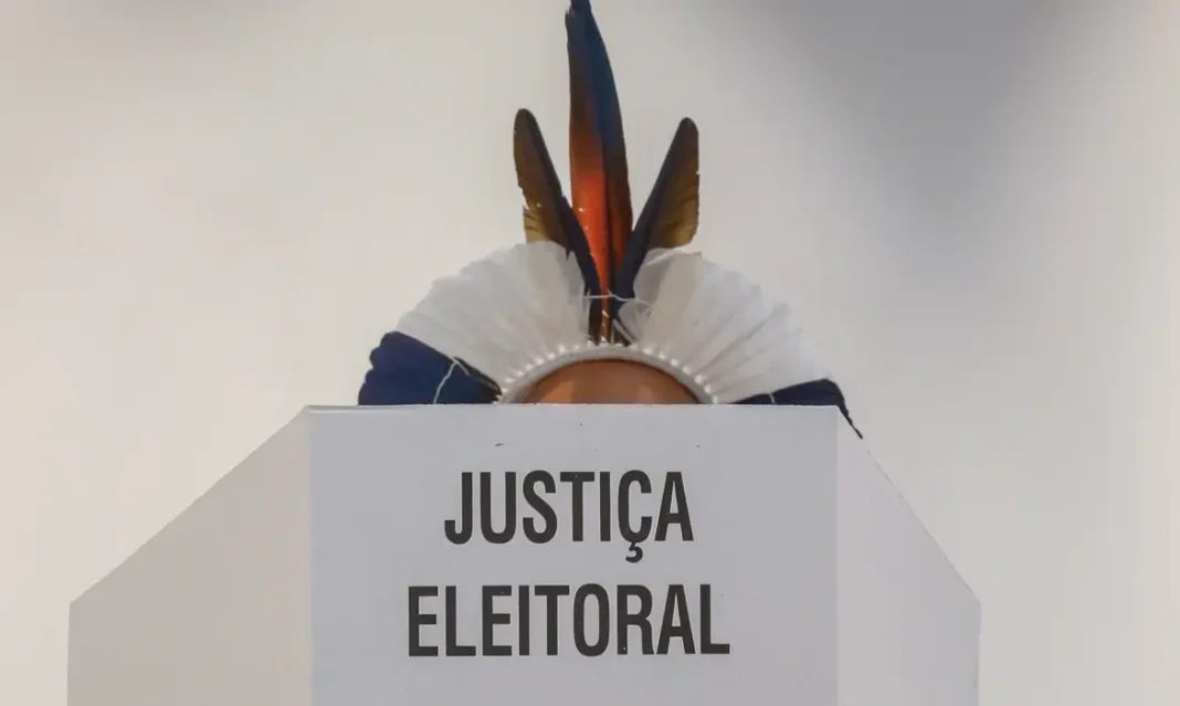 São Paulo (SP) 24/09/2026 - O Tribunal Regional Eleitoral de São Paulo (TRE-SP) , durante demonstração para a imprensa do fluxo de votação das Eleições 2026. Além de uma apresentação sobre o chamado “derrame de santinhos” e o novo provimento da Corregedoria do Tribunal que disciplina a fiscalização e a repressão desse crime eleitoral. O evento realizado na sede do TRE-SP. Urna Eletrônica . Foto: Paulo Pinto/Agência Brasil